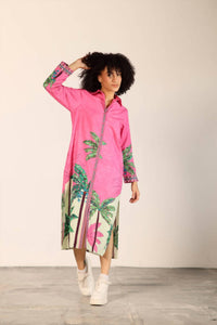 Maude Vivante - Eliza Poplin Button Down Midi Dress