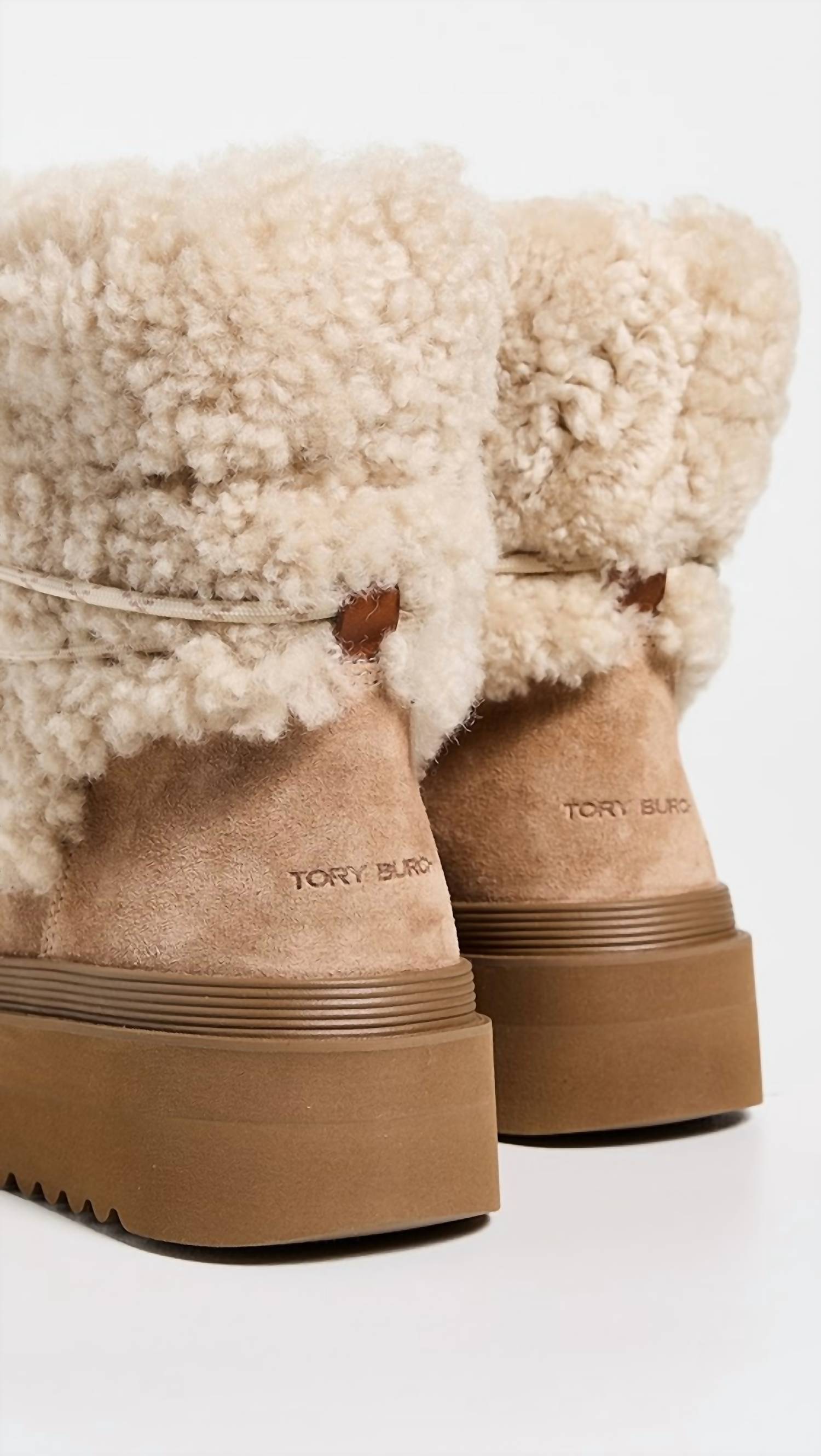 Tory Burch - Women's Mellow Shearling Lace Up Boot
