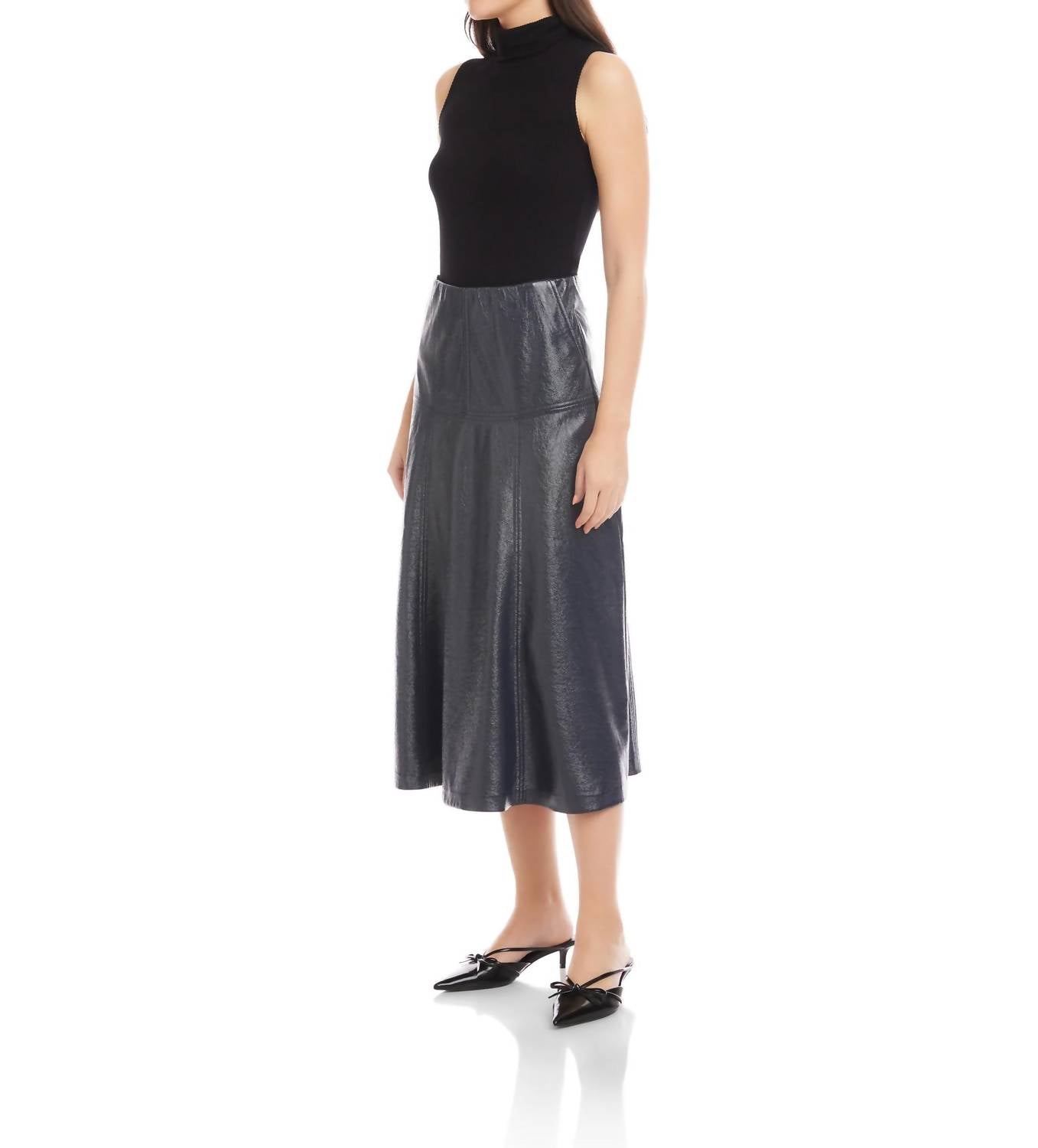 Fifteen Twenty - Brownwyn Faux Leather Skirt