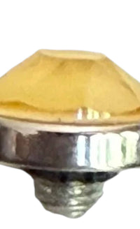 Qudo Women's Canino 9 Mm Jewelry Topper in yellow silver - women's jewelry - detail view