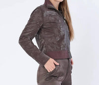 Marrakech - Etna Sueded Patent Leather Jacket