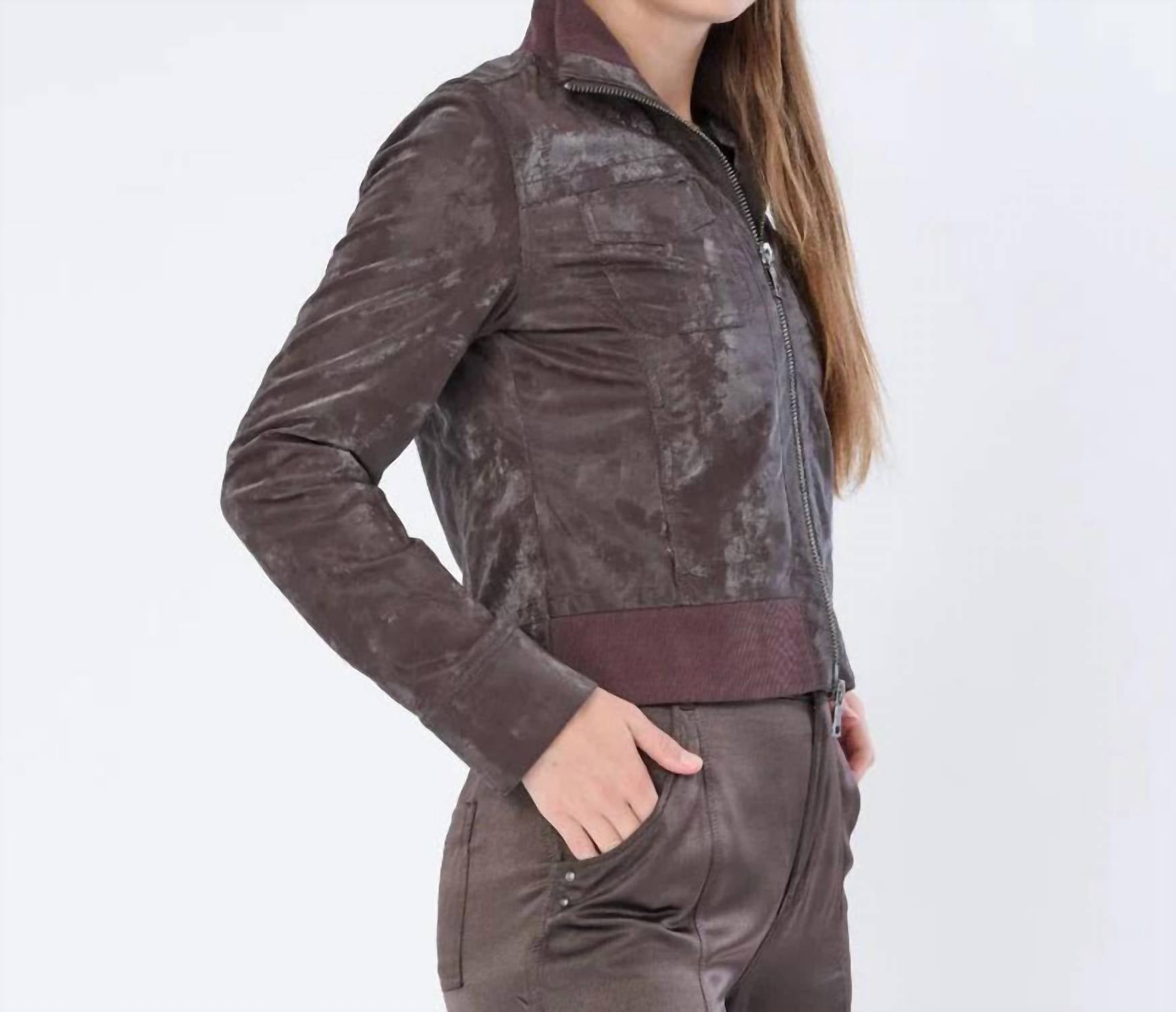 Marrakech - Etna Sueded Patent Leather Jacket
