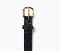 Freda Salvador - Women's Rebecca Embossed Croc Belt