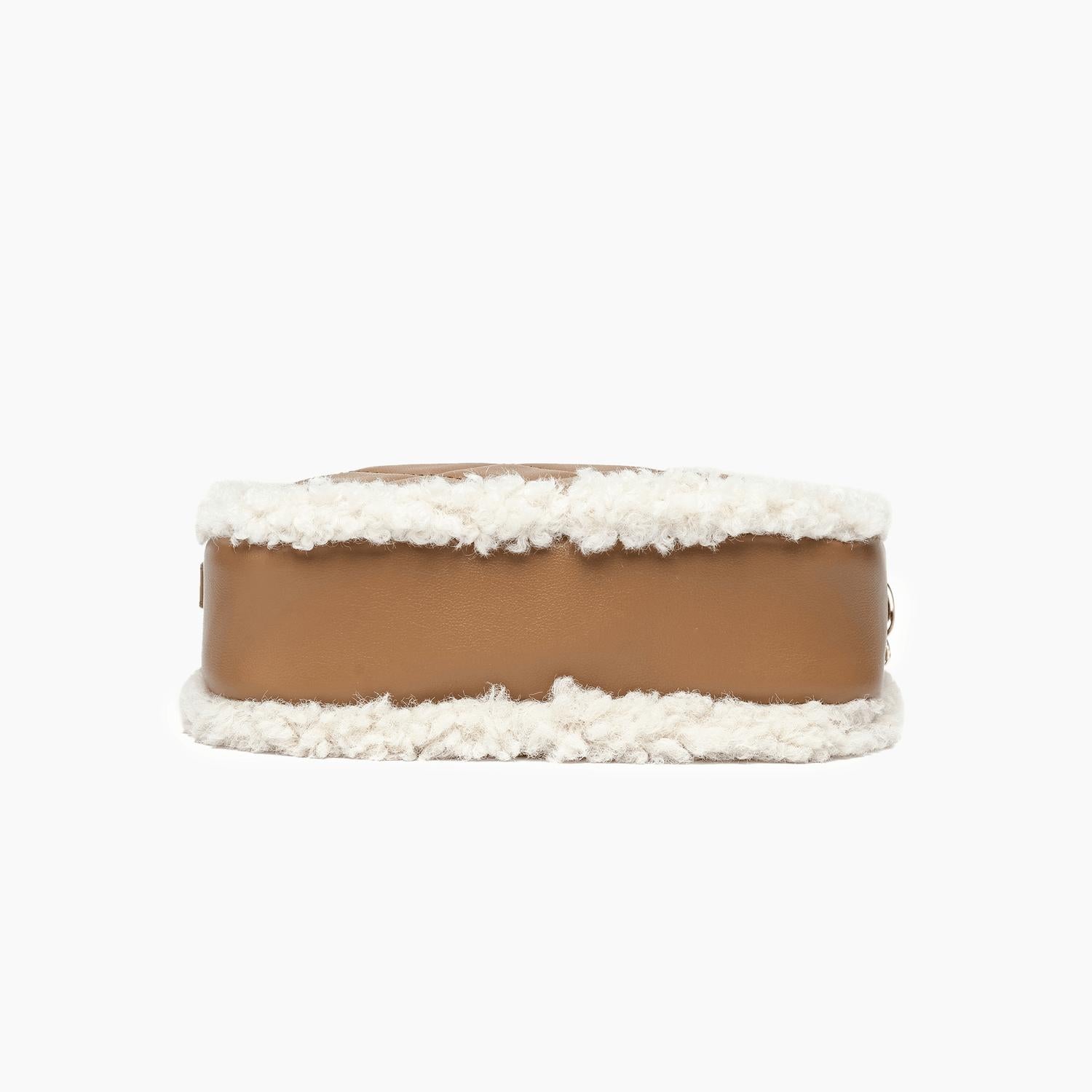 Like Dreams - Women's Pumpkin Patch Vegan Sherpa Crossbody Bag
