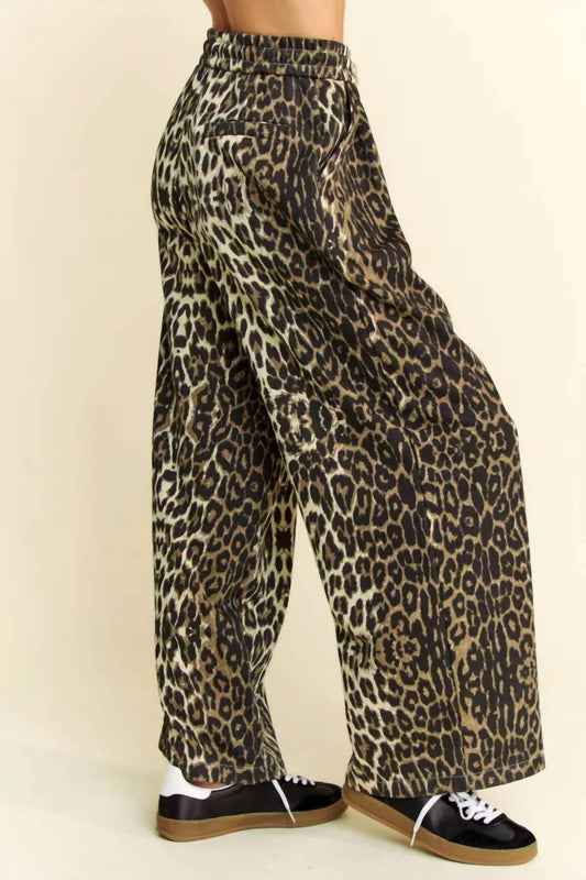 Davi & Dani - Coated Drawstring Pants
