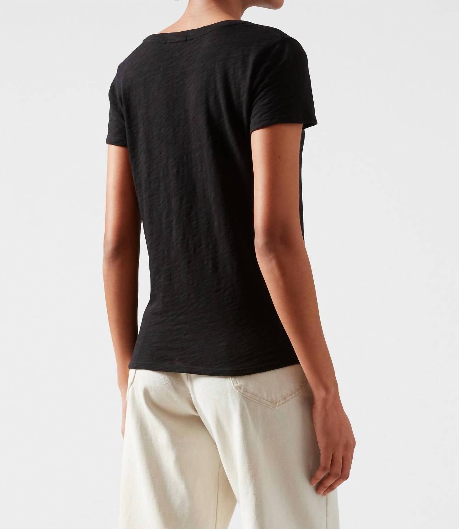 Atm - Slub Jersey Schoolboy V-neck Tee