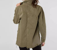 Free People Moonchild Jacket in army - women's jacket - detail view