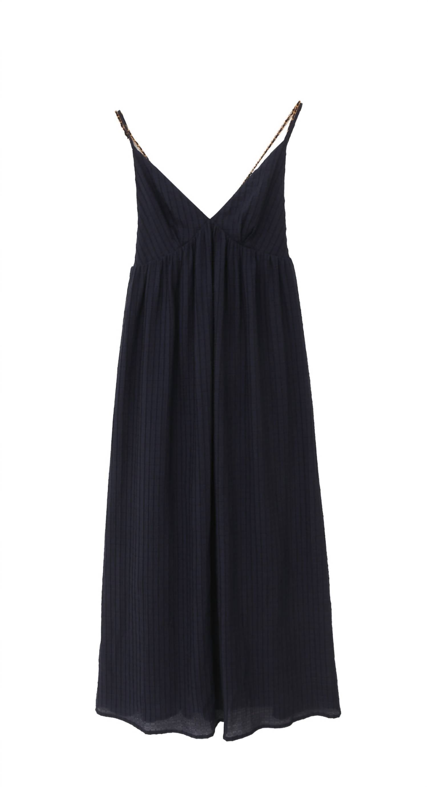 See U Soon Coco Long Maxi Dress in navy - women's dress - view 5