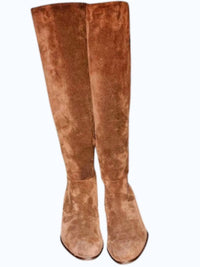 Paul Green Women's Nicolette Suede Boot in espresso brown - women's shoe - detail view