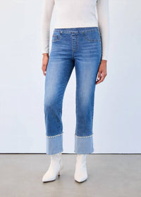 Fdj - Pearla Pull-on Straight Ankle Denim Jeans