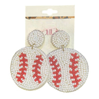 Jhp Collection - Women's Game Day Glam Baseball Earrings