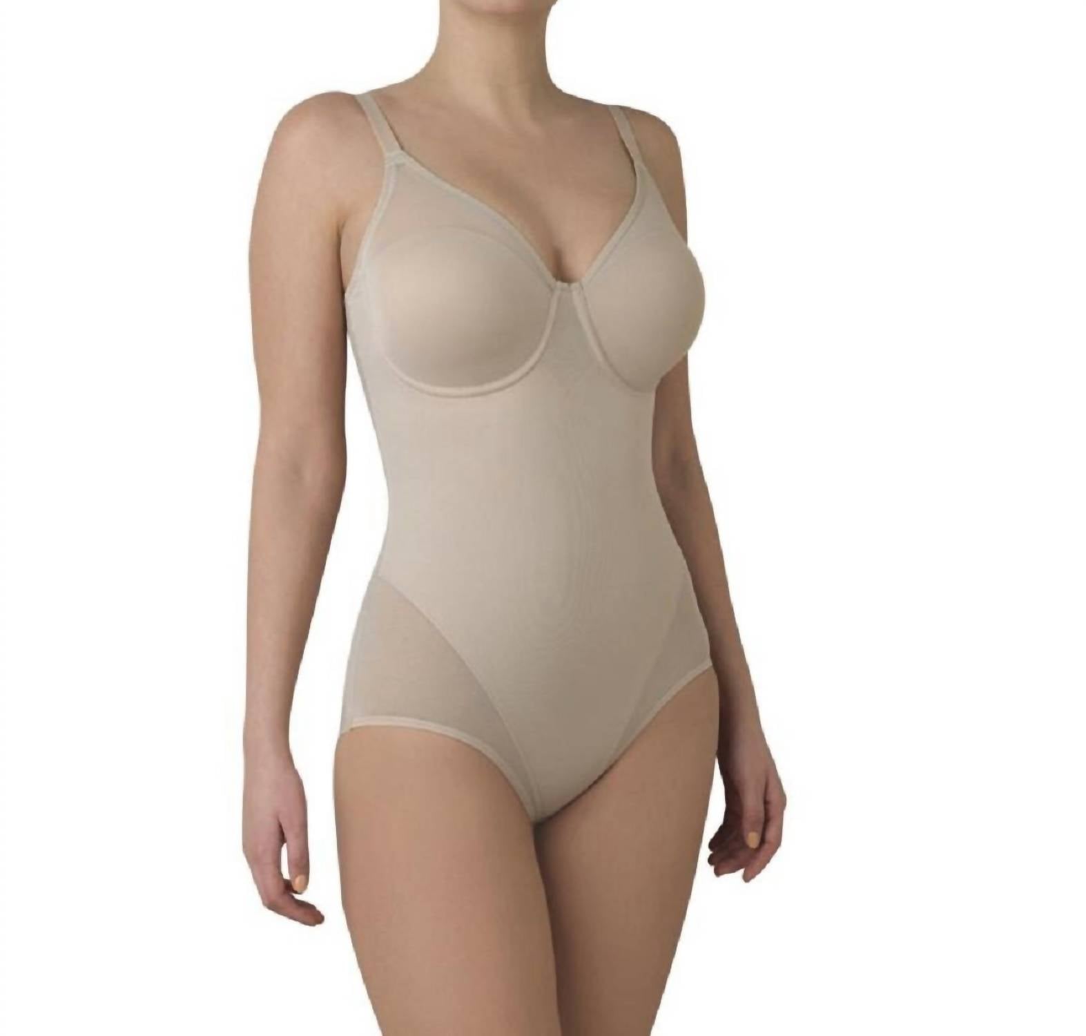 TC Fine Intimates Sheer Shaping And Comfort Bodybriefer in nude - women's shirt