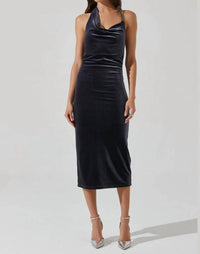 Astr - Eugenie Velvet Midi Dress