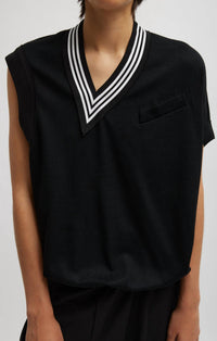 Tibi - Wool Jersey Tennis Vest
