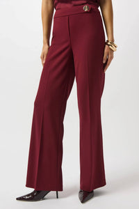 Joseph Ribkoff - Pull On Mid-rise Flared Trouser Pant