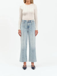 Daze - Pleaser High Rise Wide Ankle Jeans