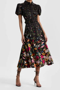 Alice + Olivia - Henrietta Belted Midi Dress