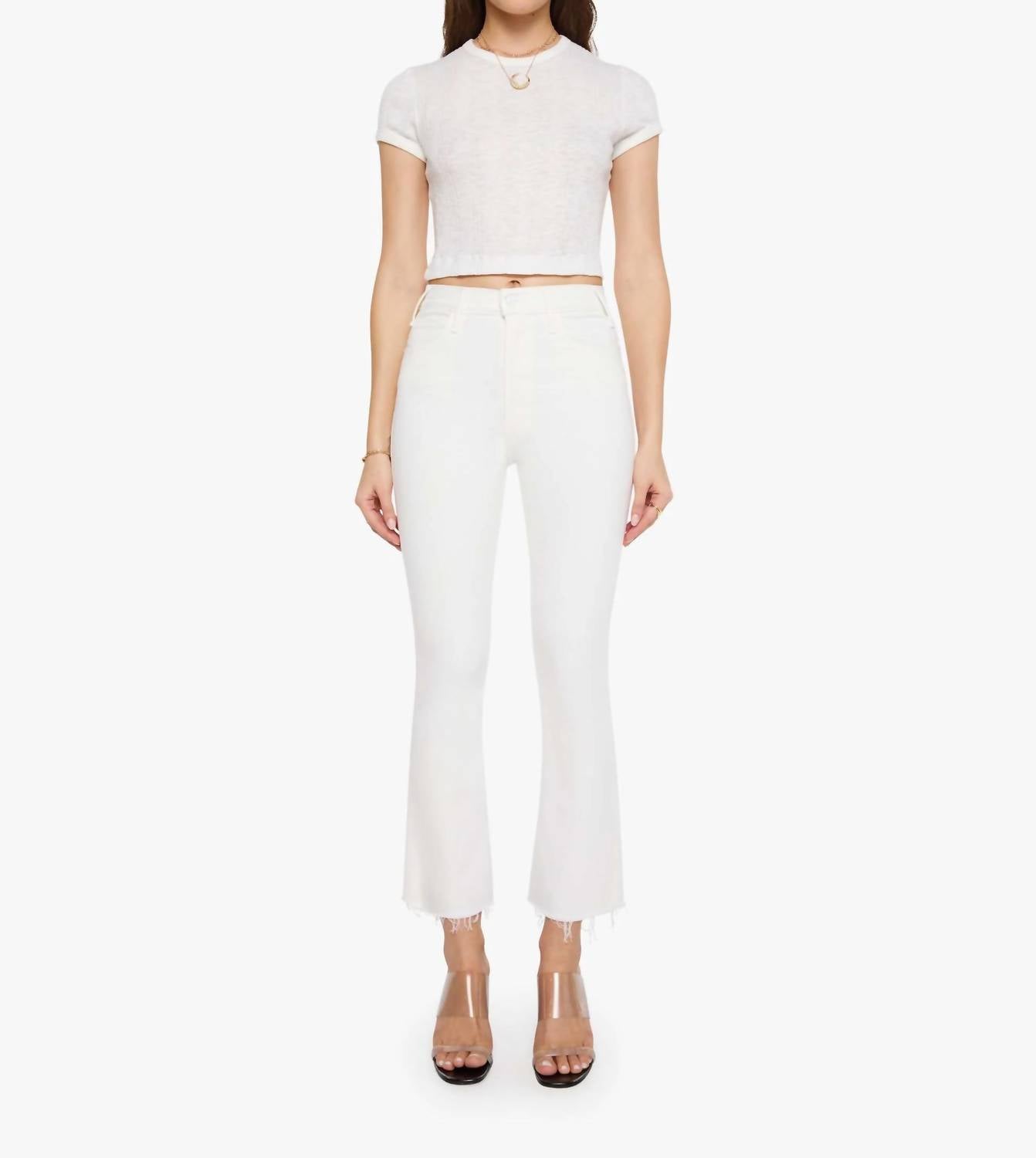 Mother - Hustler Ankle Fray Flare Jeans