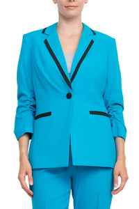 John Meyer Collection - Notched Collar Crepe Suit Set