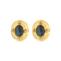Capucine De Wulf - Cleopatra Oval Hammered Earrings