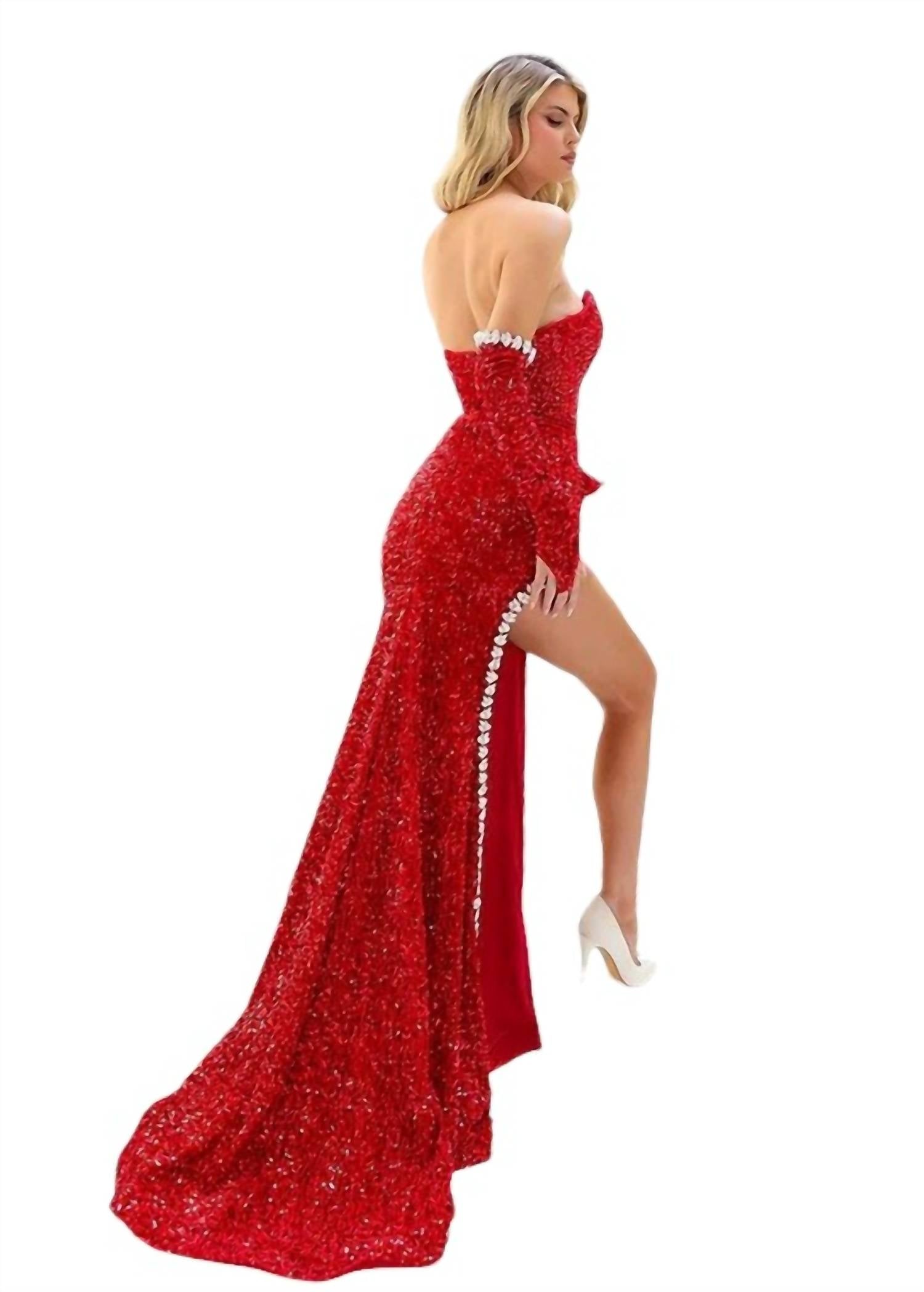 Jessica Angel - VELVET SEQUINS EVENING DRESS