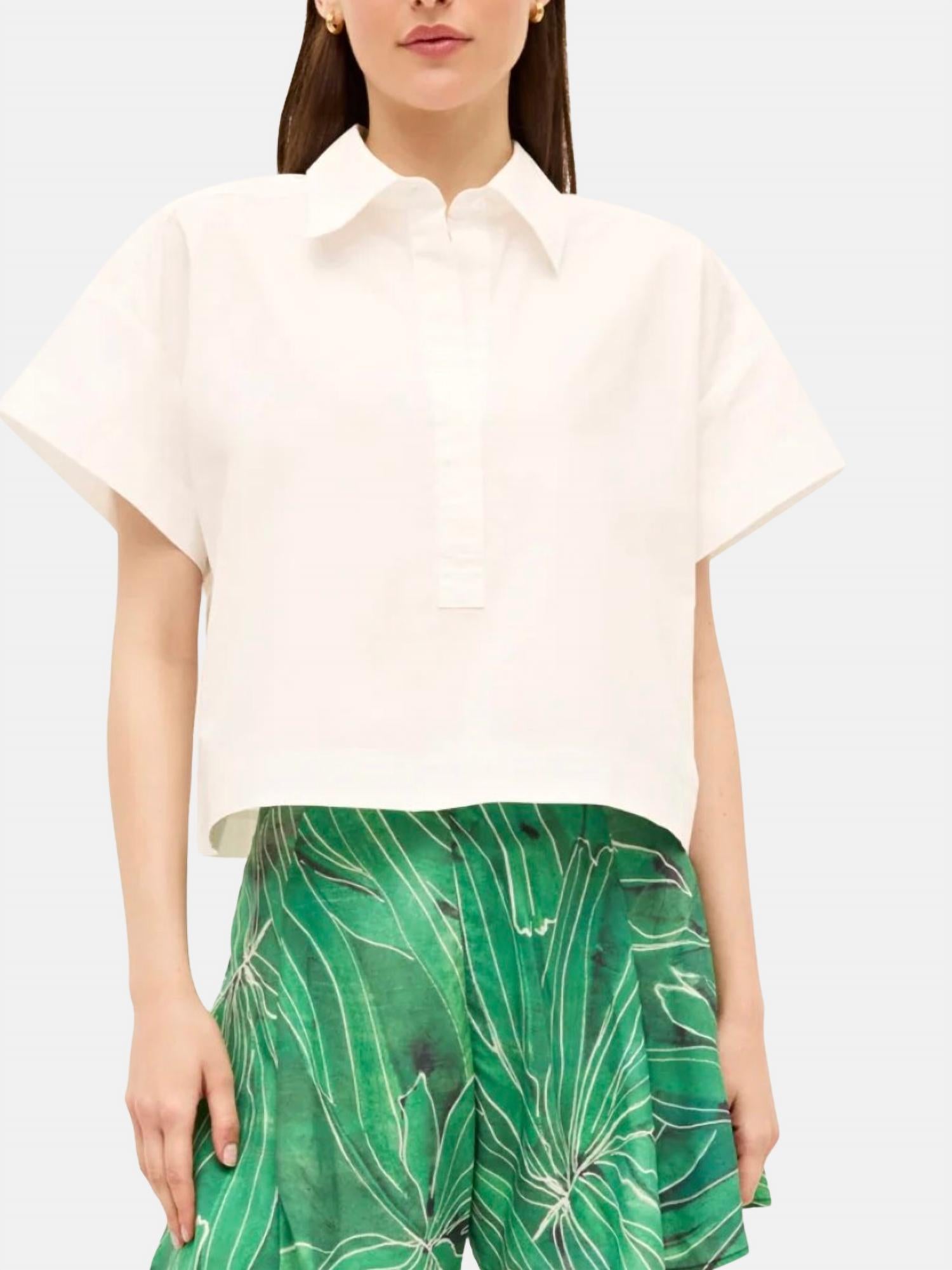Marie Oliver - Evelyn Crop Shirt