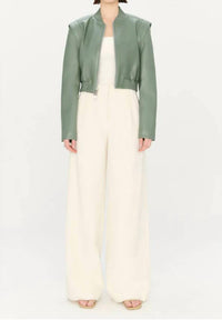 SIMKHAI Doreen Boxy Bomber Jacket in park slope - women's jacket