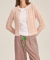Velvet By Graham & Spencer - Daisy Pointelle Cardigan