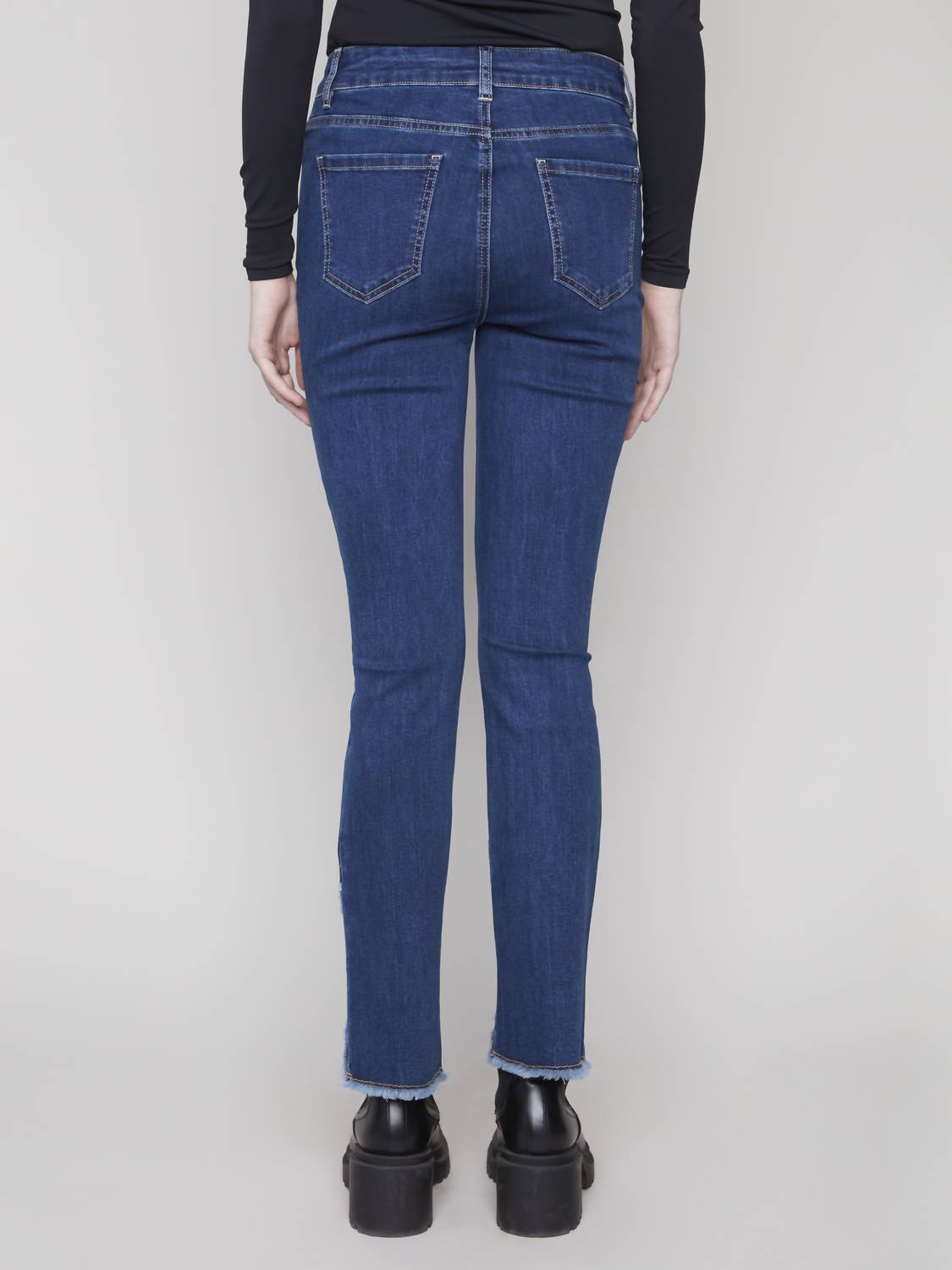 Charlie B - Bootcut Tulip Hem Stretch Denim Pants