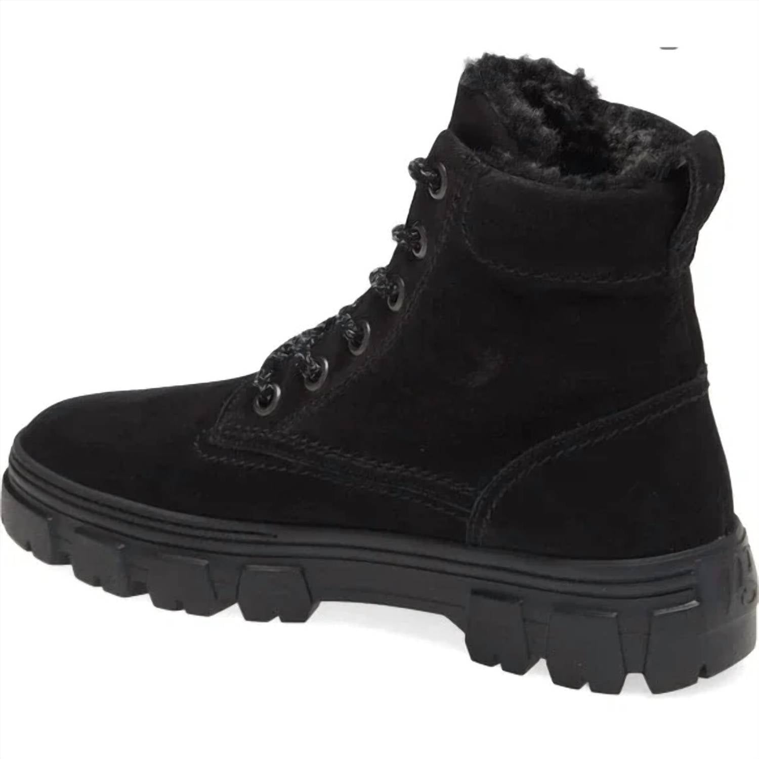 Paul Green - Women's Joaquin Genuine Shearling Moto Boots