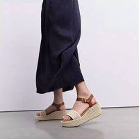 Fitflop - Women's Platforms Woven Wedge Ankle-strap Sandals