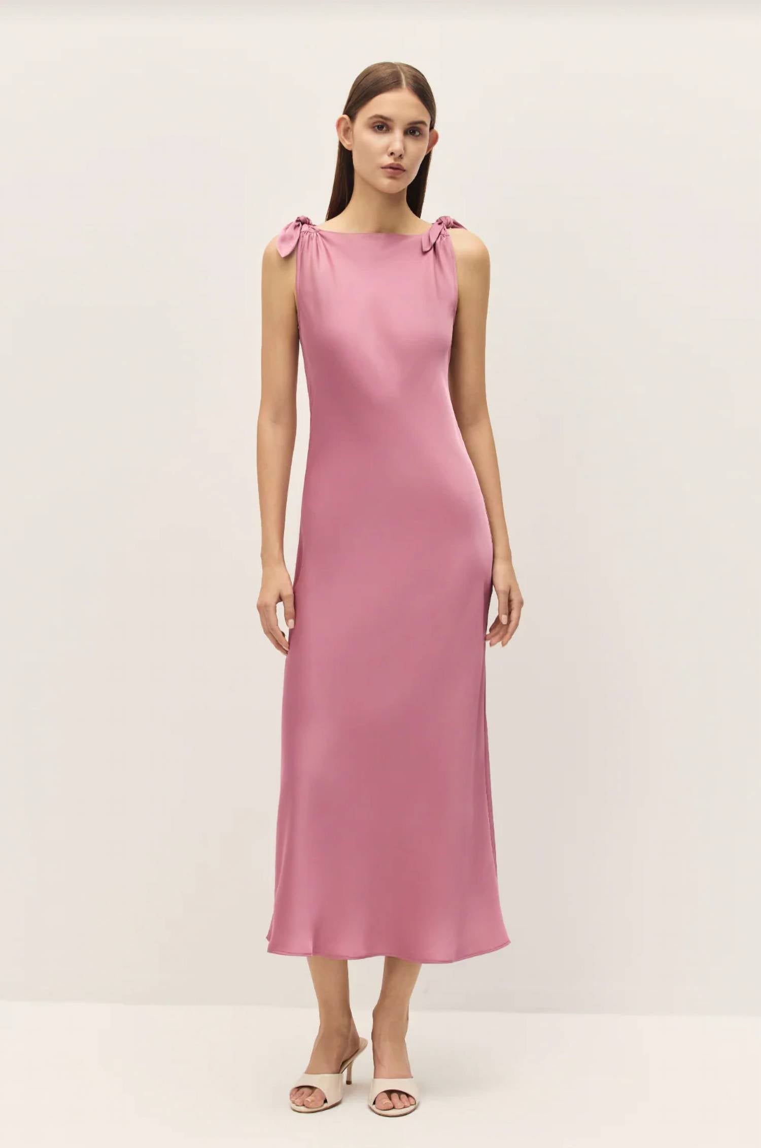 Elodie - Belle Satin Midi Dress