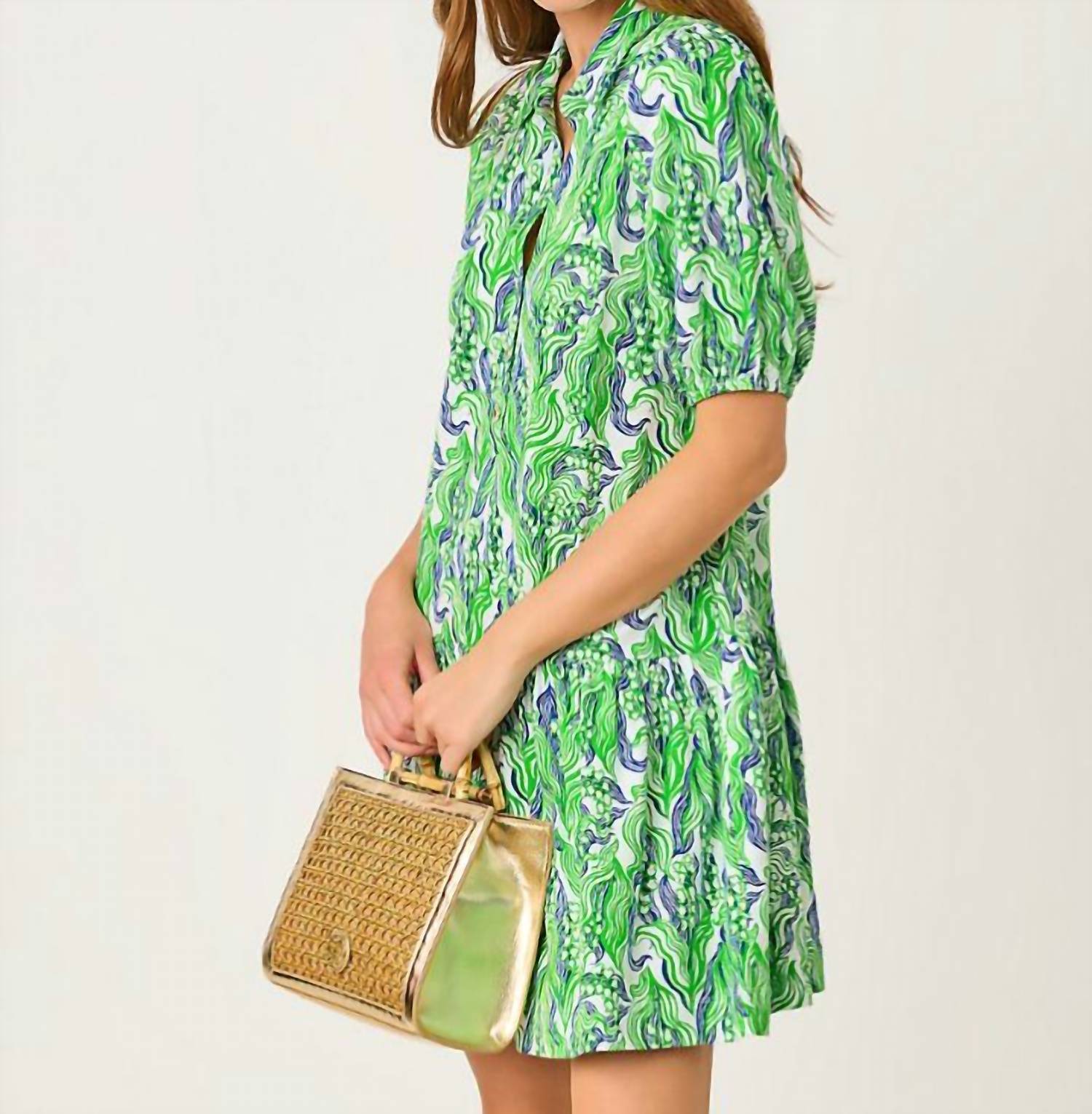 Lilly Pulitzer Bingley Mini Dress in putting green lilly of the valley - women's dress - view 4