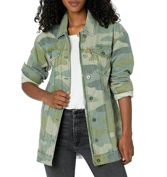 Levi'S - Camo Print Oversized Trucker Jacket