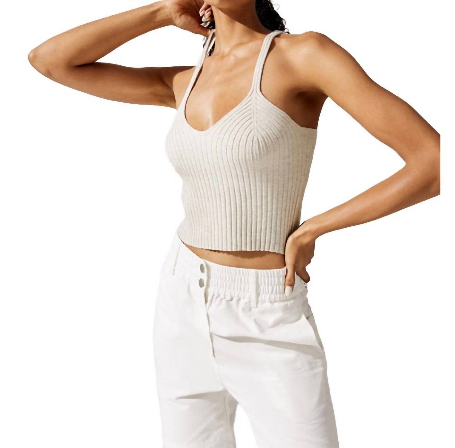 Blended Knit Corset Tank