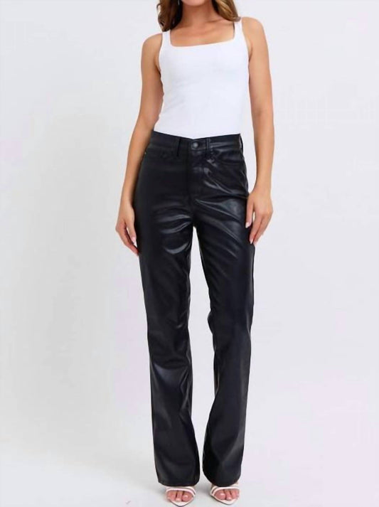 Judy Blue - Faux Leather Bootcut Pants