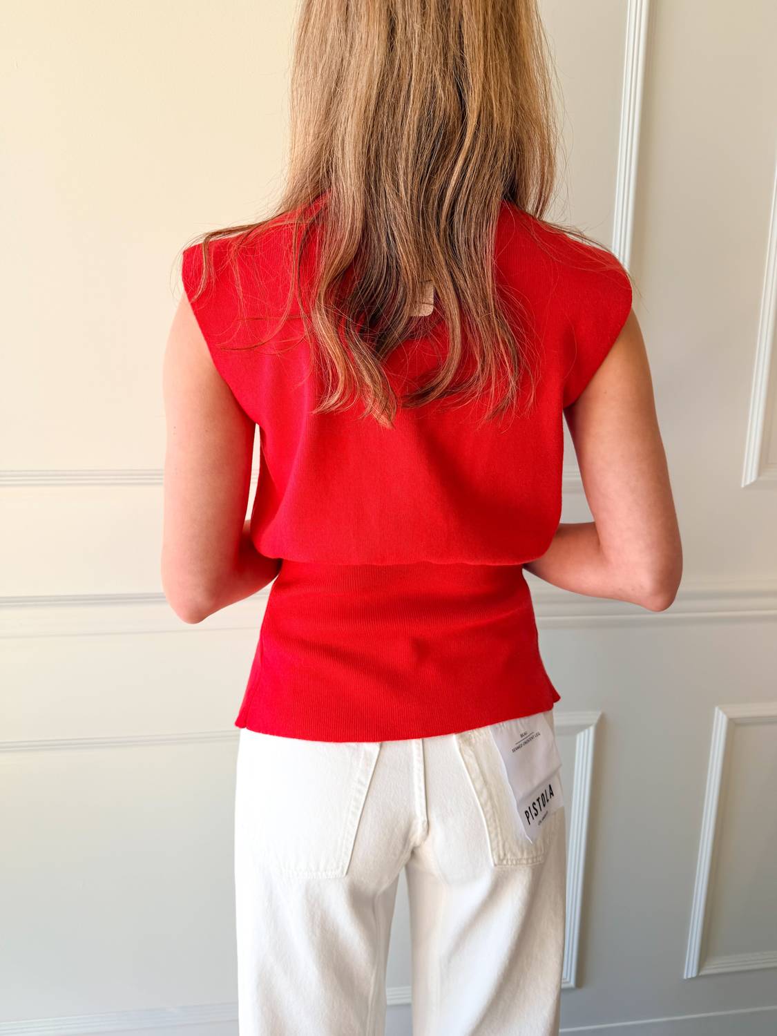 GLAM Modern Muse Vest in red - women's blouse - view 4