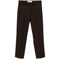 Sefr Mike Suit Trouser Pants in sludge brown wool - women's pants - view 4