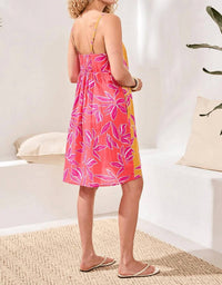 Tribal - Twin-print Summer Mini Dress
