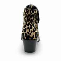 J. Renee - Women's Halsie Leopard Print Booties