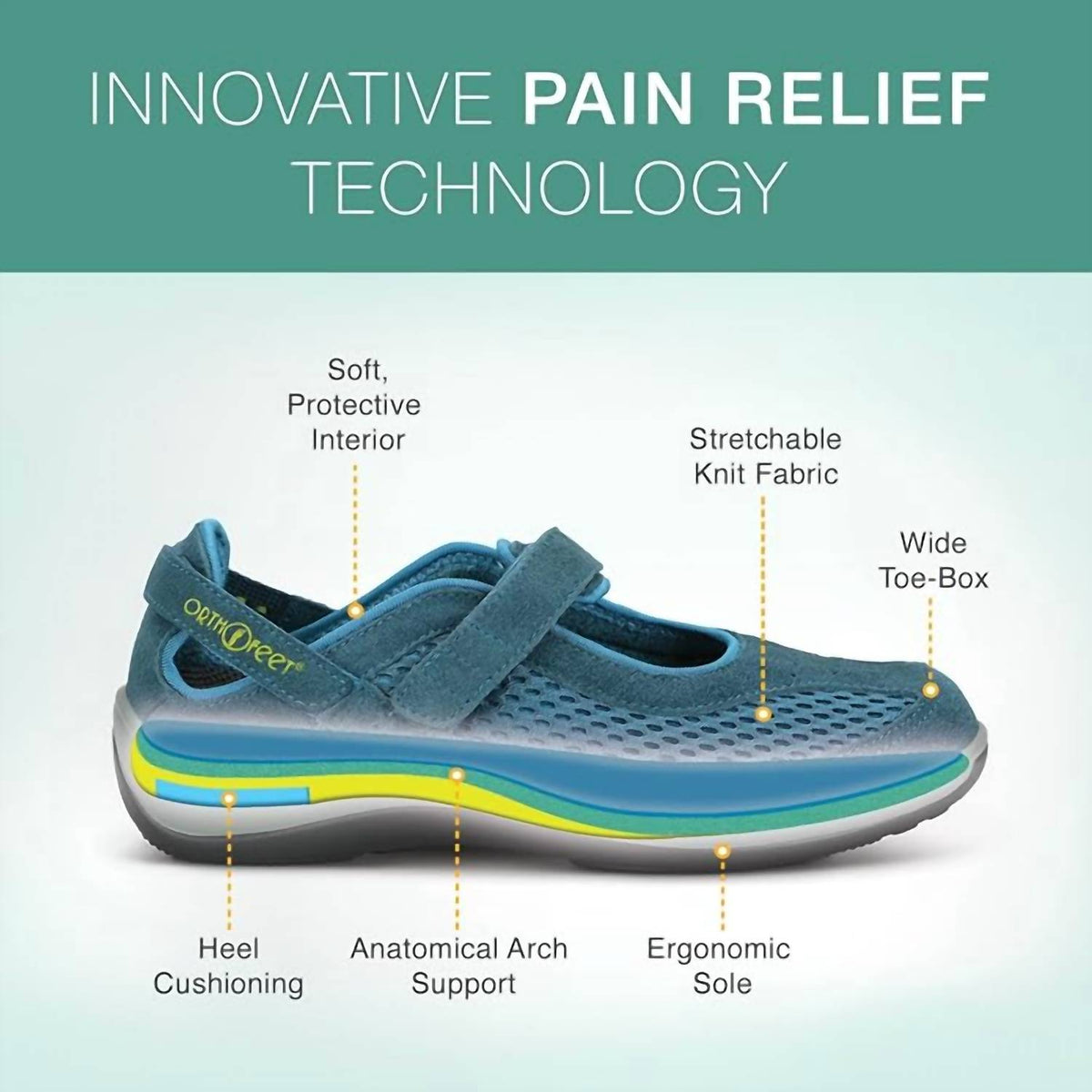 Orthofeet - Women's Sanibel Mary Jane Orthopedic Shoe