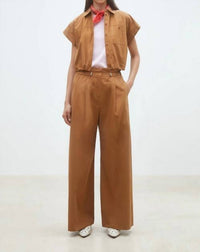 Suncoo - Lorena Cropped Button Down Top