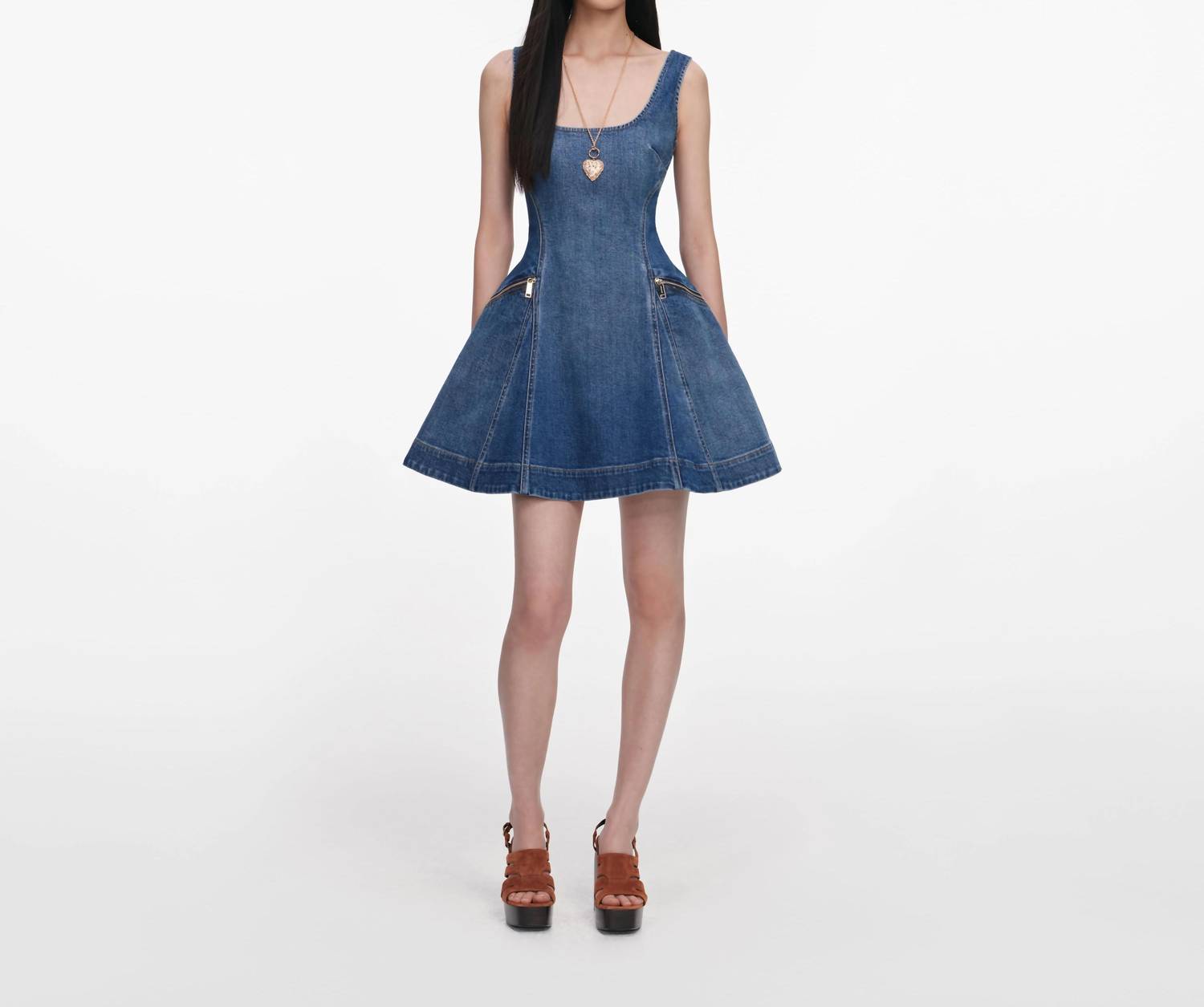Self-Portrait - Flared Mini Dress