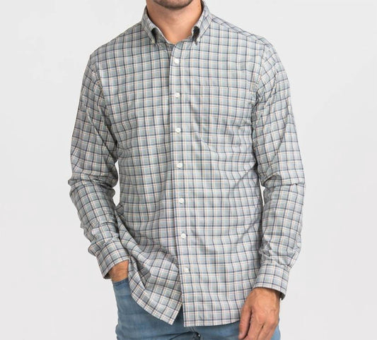 Southern Shirt Company - Men's Wedgewood Plaid Long Sleeve Dress Shirt