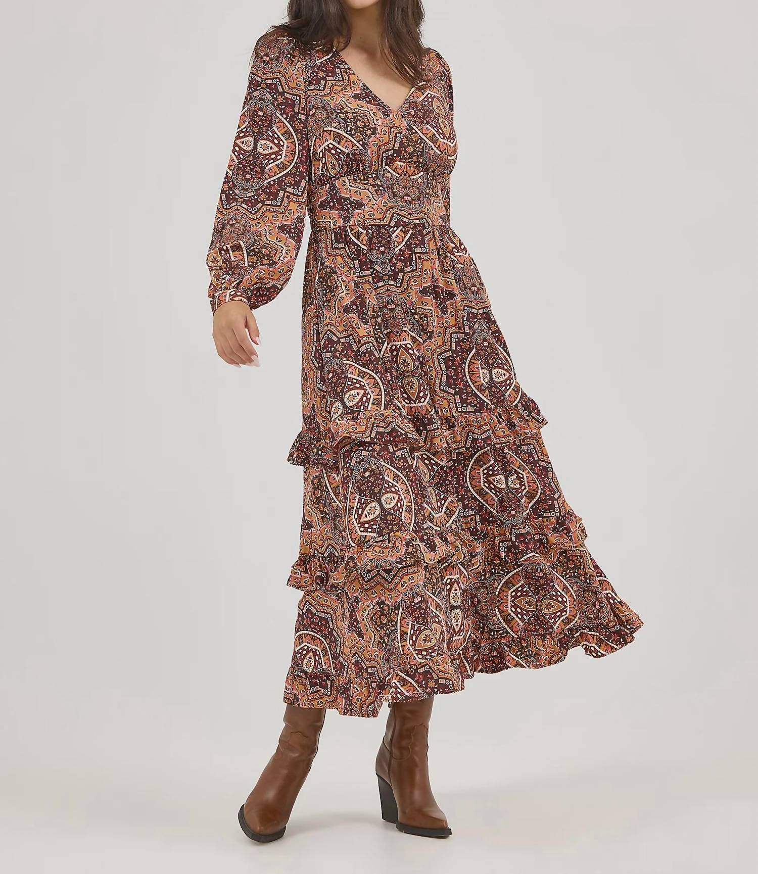 Wrangler - Ruffle Accent Maxi Dress