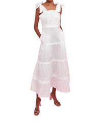 Jade - Ruffle Side Pocket Midi Dress