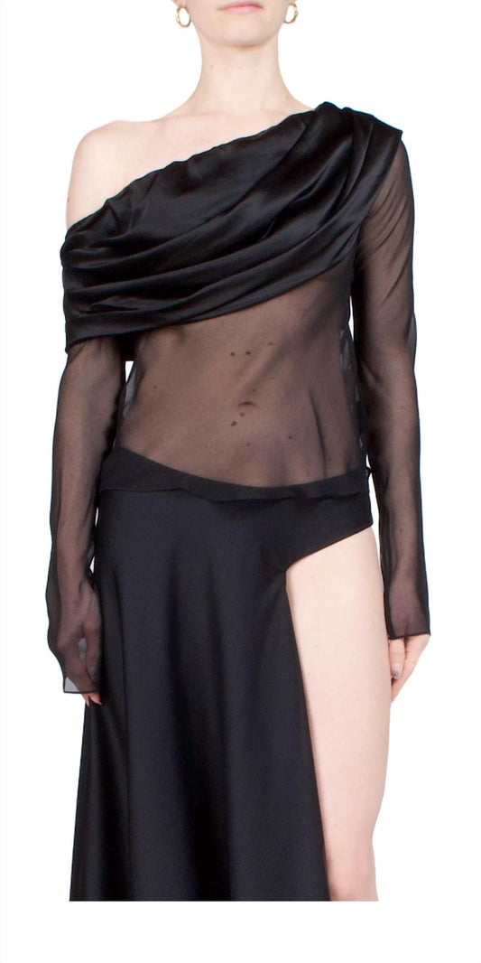 Christopher Esber - Vilenica Veiled Off The Shoulder Top