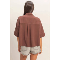 Hyfve - Button Up Collared Short Sleeve Shirt