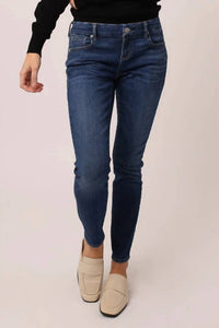 DEAR JOHN DENIM Joyrich Classic Low Rise Skinny Jeans in dark blue - women's jeans