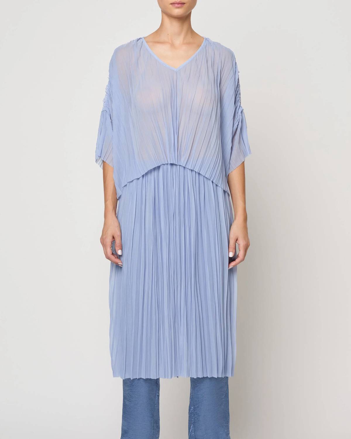 Atelier Delphine - Flared Random Pleats Tee